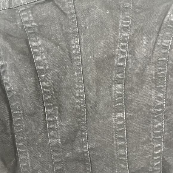 Eddie Bauer Black Denim Blazer Jacket Women S Casual Workwear Style - Picture 7 of 7